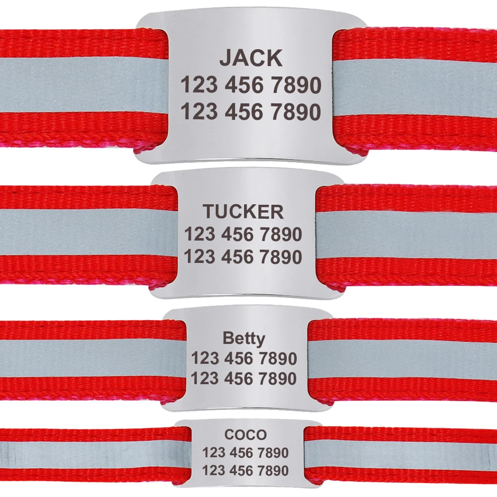 Placa de identificación personalizada de acero inoxidable para Collar de perro, placa de nombre deslizante, colgante, accesorios para perros Pug - imagen 3