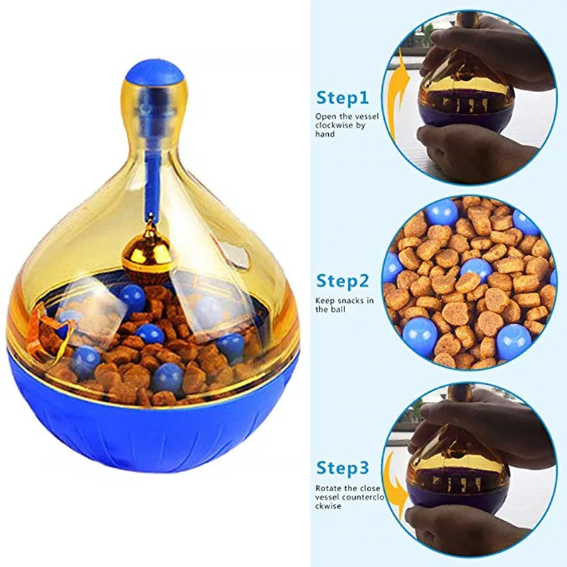 Juguete interactivo con forma de vaso para perro, bolas de comida inteligentes, dispensador de comida para gatos, cuencos de entrenamiento para cachorros con fugas - imagen 2
