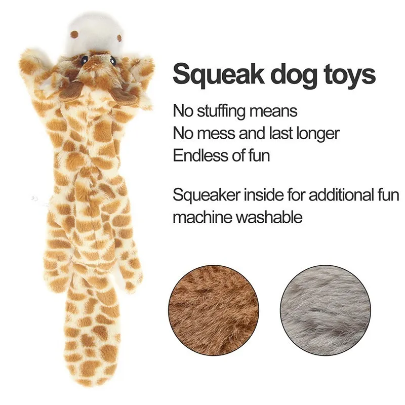 Benepaw-juguete interactivo de peluche para perro, juguete chirriante duradero sin relleno, seguro para mascotas, juguetes para perros medianos y grandes, lavable a máquina - imagen 4
