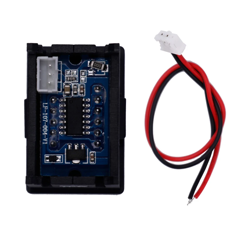 Mini voltímetro Digital con pantalla LED, medidor de voltaje de 3 bits, Detector de voltaje para instrumentos de medición de motocicleta y coche - imagen 2