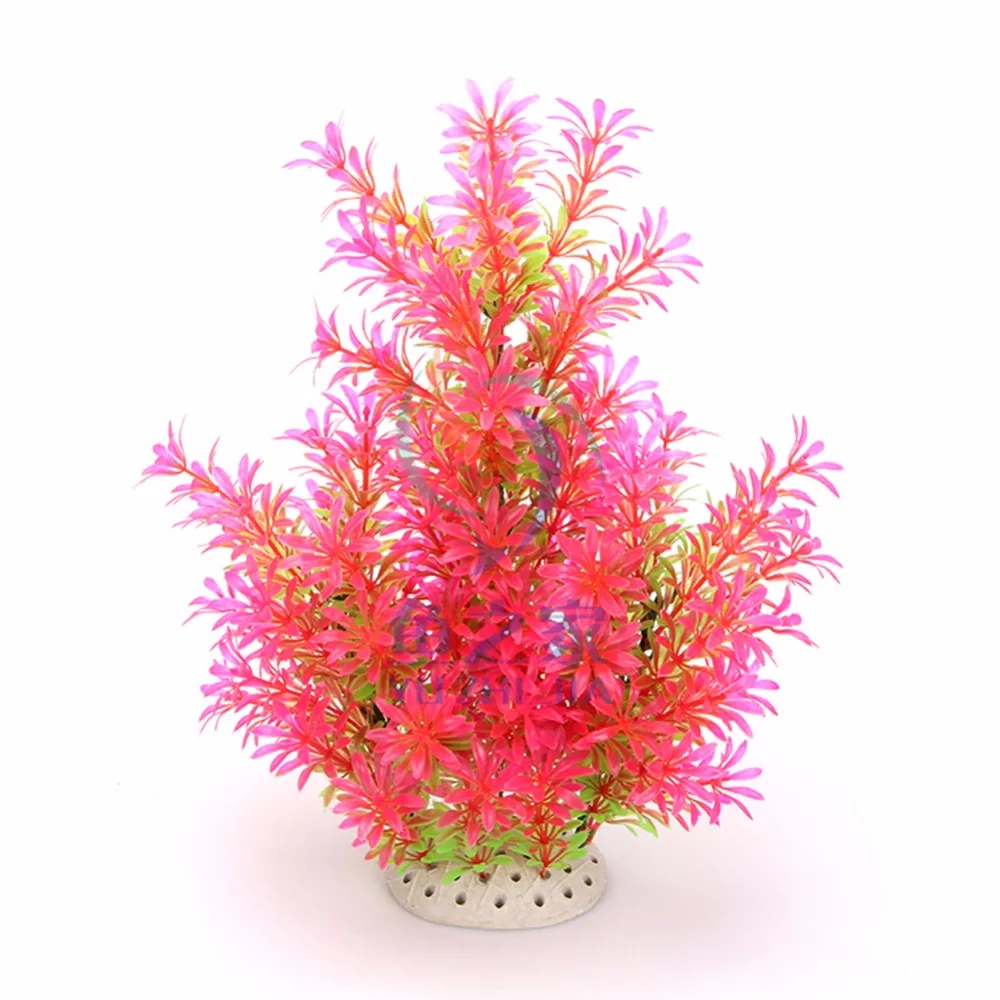 Plantas artificiales de simulación para decoración de Acuario, ornamento de malas hierbas acuáticas, hierba para pecera, akvaryum dekor, 1 ud. - imagen 4