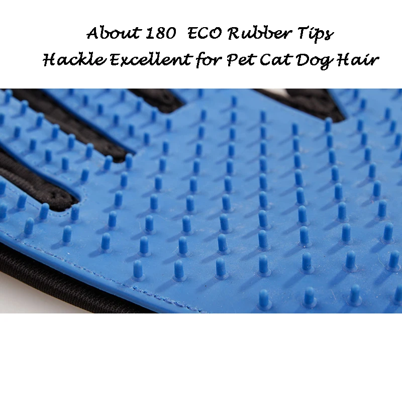 Guante de aseo para mascotas, cepillo para gatos, peine, cepillo deshedding para mascotas, guantes de pelo para perros y gatos - imagen 5