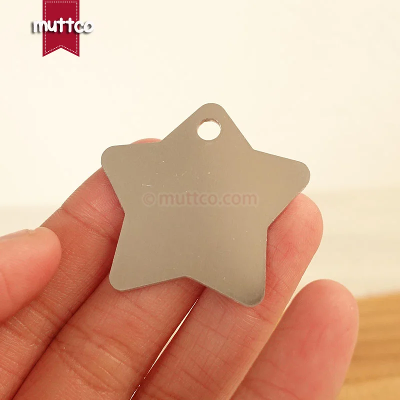 10 unids/lote de etiquetas de identificación para perro y gato, etiqueta de nombre de aduana, abalorio para identificación de perro afilado, 10 colores, DIT-023 - imagen 3