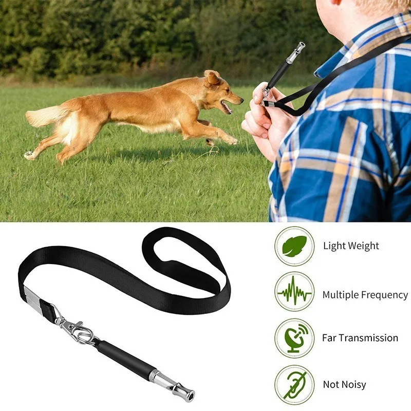 Benepaw-silbato ultrasónico de acero inoxidable para perro, dispositivo antiladridos de calidad, repelente para entrenamiento de perros, correa de cordón de paso ajustable - imagen 3