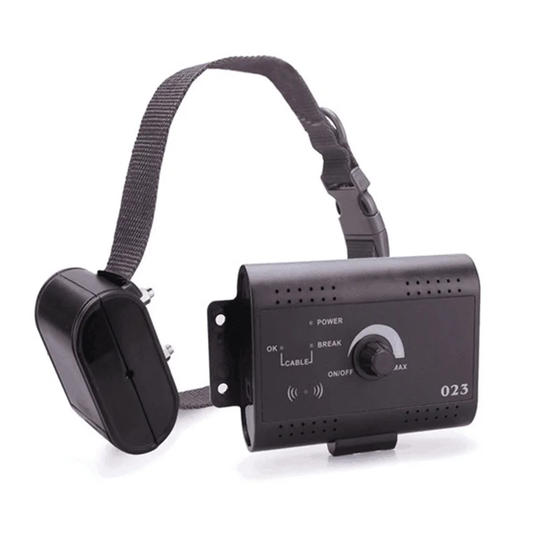 Valla para perros recargable, collares electrónicos impermeables para entrenamiento de perros, sistema de contención de mascotas con cable de 300M con transmisor eléctrico - imagen 4