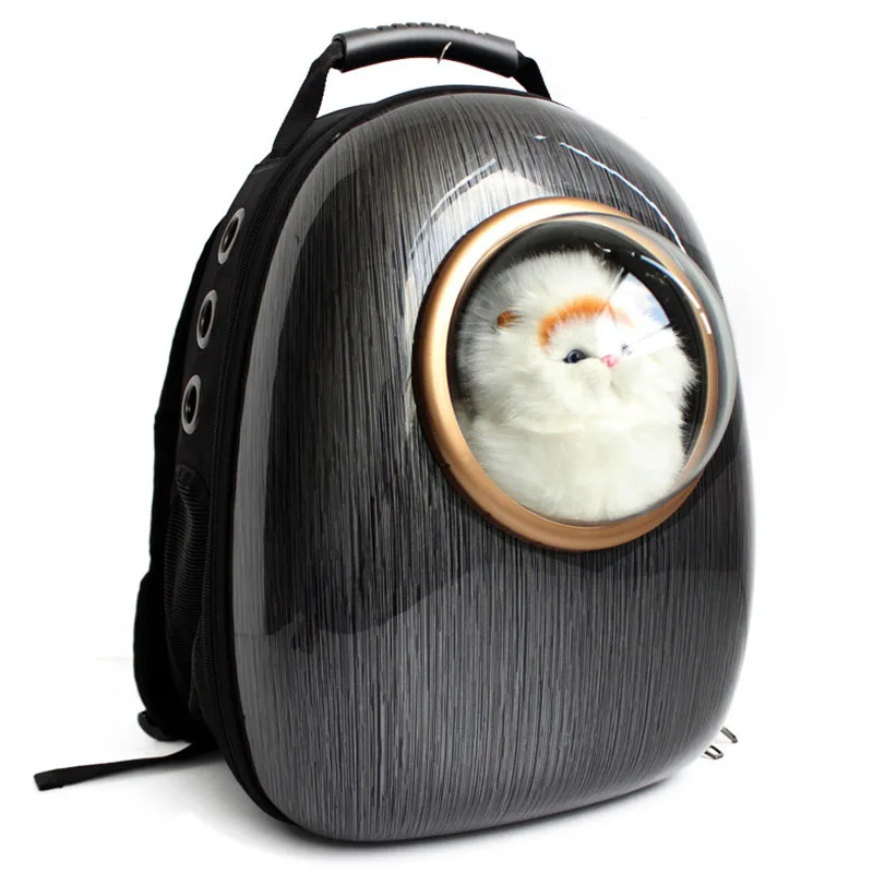 Cápsula espacial acrílica profesional para coche, mochila para gato, ventana de burbujas para gatito, cachorro, portabebés para perros pequeños, bolsas de viaje al aire libre - imagen 2