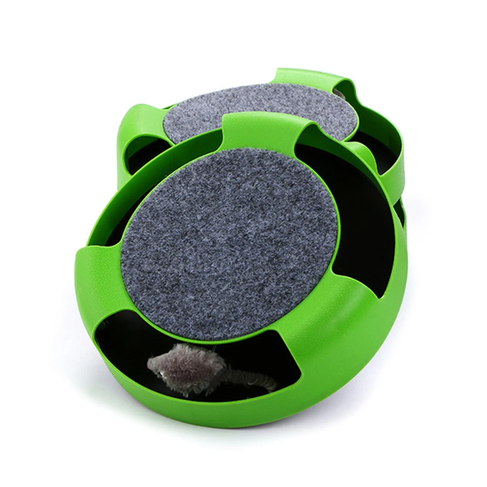 Juguete giratorio para gatos y perros pequeños, juguete para gatos con ratón oculto, mesa giratoria de diversión ineractiva, TY0057 - imagen 3