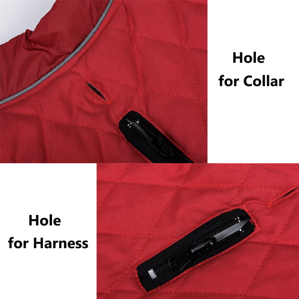 Clothing for Dogs Waterproof Winter Warm Dog Clothes Reflective Dog Jacket Reversible Pet Clothes Coat French Bulldog Chihuahua - imagen 5