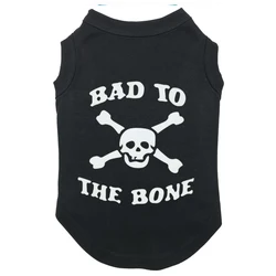 Camiseta sin mangas para perro estampado calavera