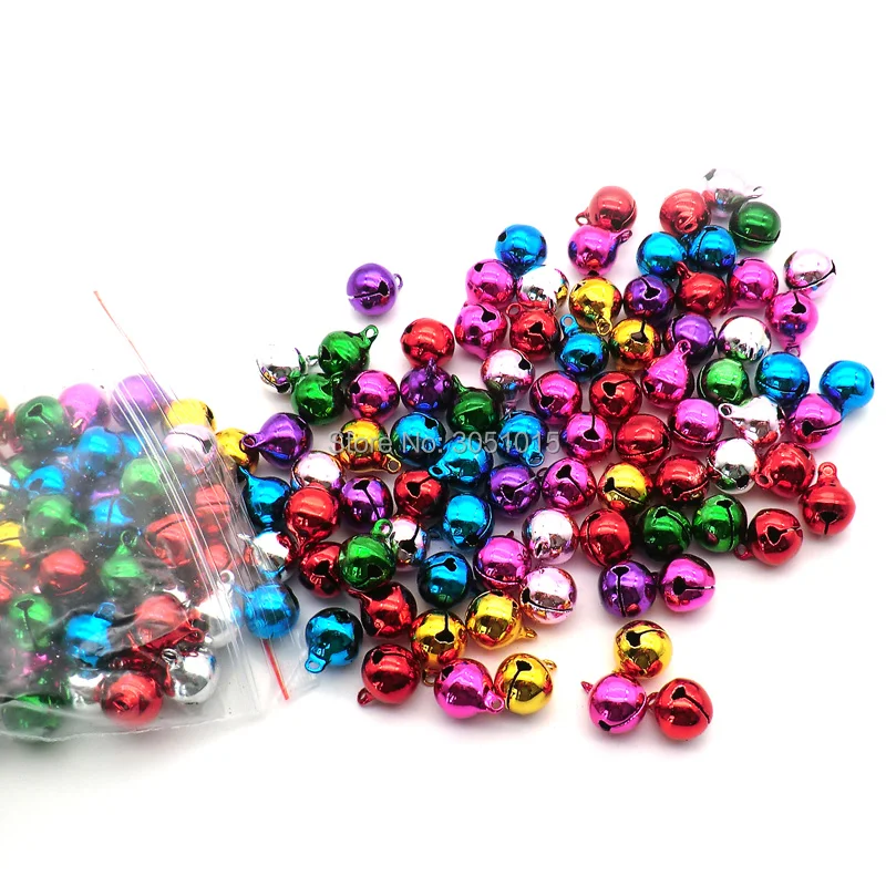 Venta al por mayor 100 piezas. 12mm con campanas de aluminio pequeñas para placas de identificación de perro decoración perro gato Collar gatito cachorro etiquetas accesorios - imagen 2