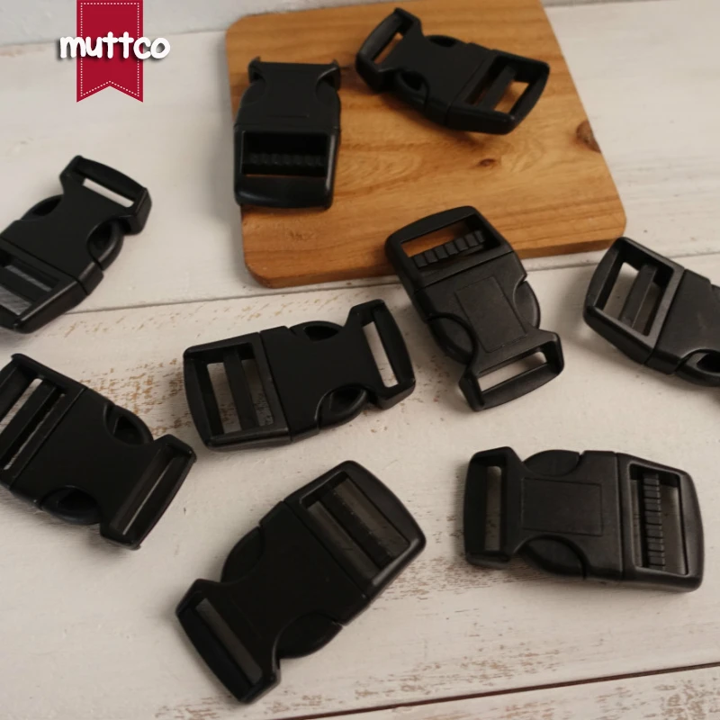 1 unidad DIY para Collar de perro fabricantes al por mayor mochila negra de 2,5 cm hebilla de plástico hebilla de ajuste de plástico DCK-012 - imagen 3