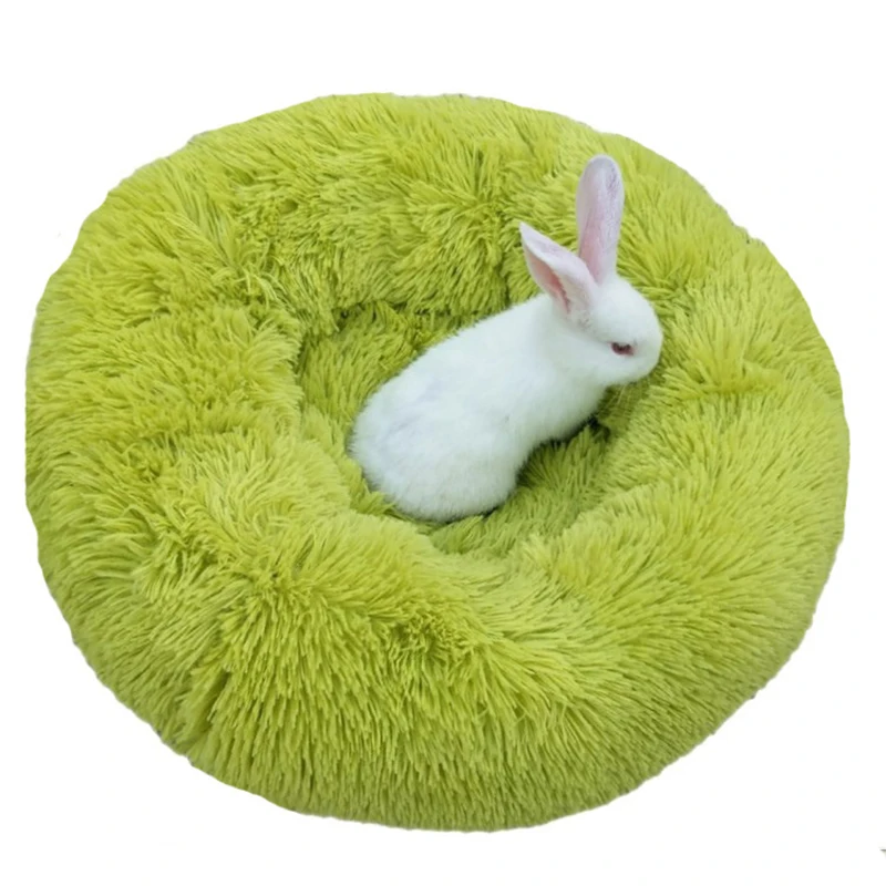 Cama de felpa para gatos, casa para mascotas, cojín suave y largo de felpa para gatos, cama para perros pequeños, nido para gatos, cama para dormir cálida para invierno, estera para cachorros - imagen 4