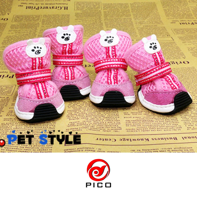 Zapatos de lona para perros, zapatos vip bo de peluche, zapatos para mascotas, botas transpirables para cachorros, suministros para mascotas, producto ZL266 - imagen 5