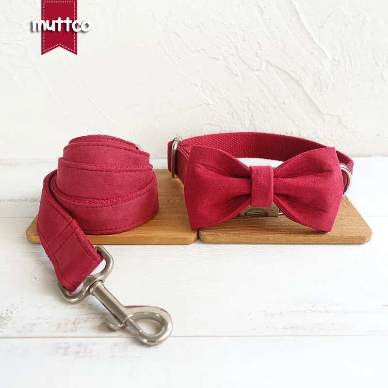 MUTTCO vende al por menor el diseño especial del collar de perro de rayas de lona THE CHERRY 5 tamaños UDC020 - imagen 5