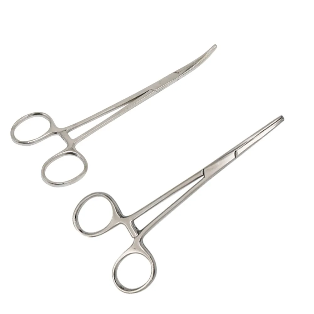 Pinzas de sujeción Vascular de acero inoxidable, kit de herramientas quirúrgicas, pinzas de bloqueo de hemostato, alicates de pesca, 1 ud. - imagen 2