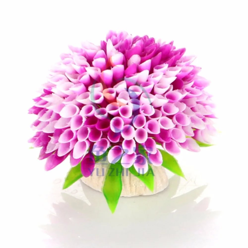 1 Uds. De hierba de plástico de alta calidad, adorno de plantas de acuario, decoración, 6 colores, hierba de agua para pecera, decoración de adorno de acuario - imagen 5