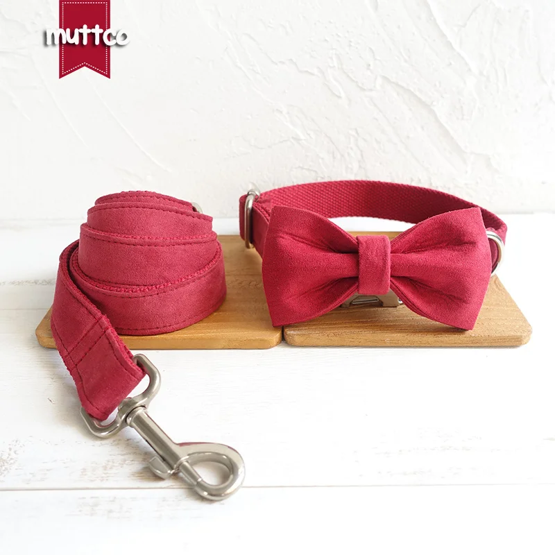MUTTCO-collar de lona para perro, placa con grabado de cereza, diseño especial personalizado, 5 tamaños, UDC020 - imagen 5