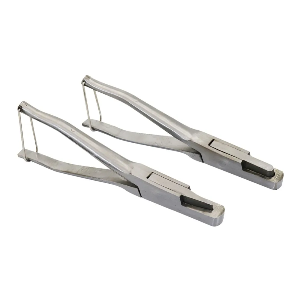 Alicates perforadores de oreja de cerdo de acero inoxidable, alicates para orejas de animales en forma de U, pinzas marcadoras para cerdos, alicates para marcar animales de granja de ganado y ovejas