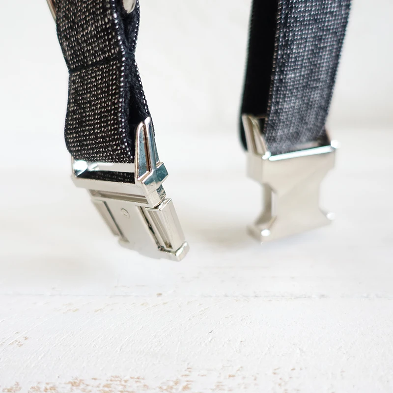 MUTTCO Placa de identificación grabada para mascotas, venta al por menor, collar de alta calidad para perro, collar personalizado para cachorro, collar para perro THE BLACK SUIT, 5 tamaños UDC007 - imagen 2