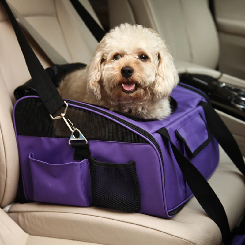 Transportadores para perros y gatos, asiento de viaje, bolsa de transporte segura, hilo de red transpirable, mochila portátil para mascotas, bolso para cachorros y gatitos, estera para perros - imagen 2