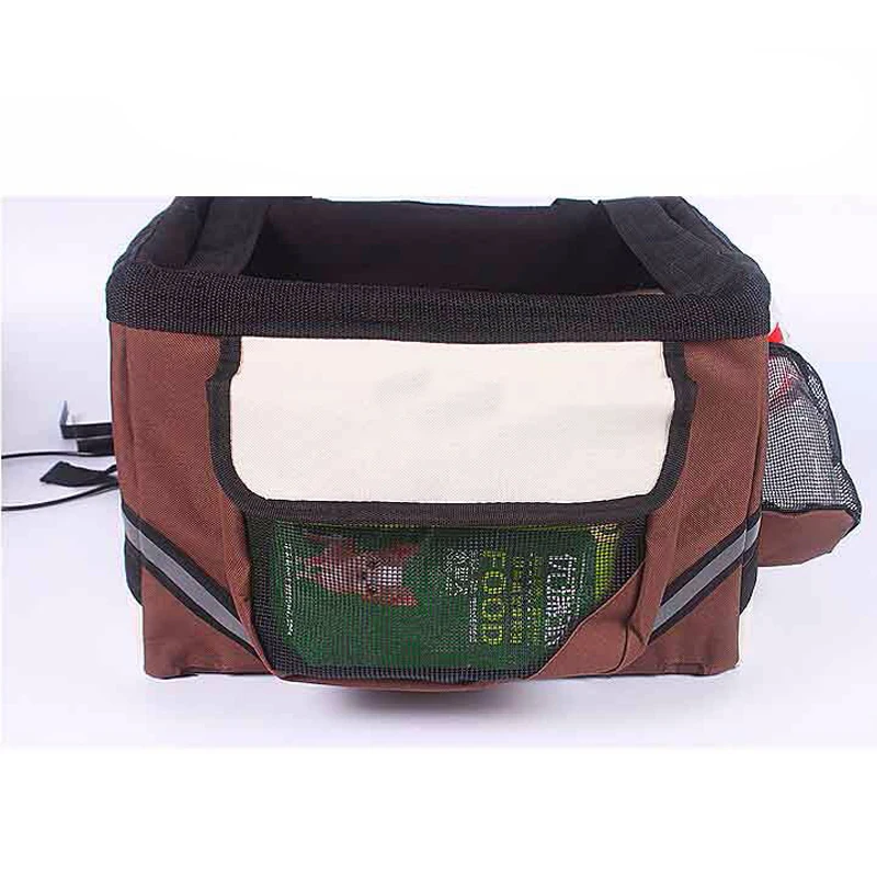 Cestas transportadoras para mascotas de bicicleta, bolsa frontal para bicicleta, marco de ciclismo de aleación de aluminio, bolsas delanteras para cachorros, gatos y perros, portabebés para mascotas - imagen 5