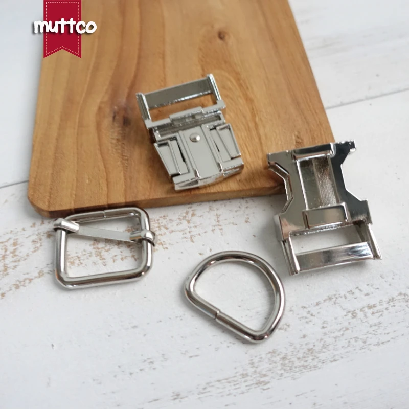 Juego de Collar de perro DIY, hebilla de metal + hebilla ajustable + anillo D, hebilla de aleación de zinc de 2,0 cm, hebilla ajustable, 4 colores, 10 Uds. - imagen 4