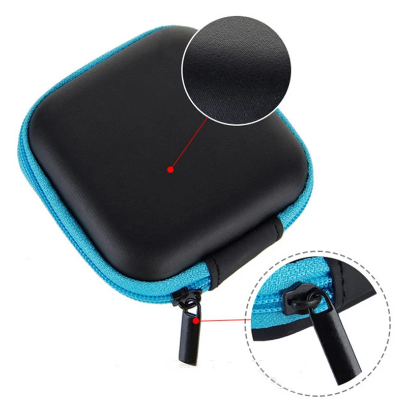 prativerdi Zipper Lock Earphone Storage Bag Protective USB Cables Container travel Organizer key Charger Case Coin Money Box5