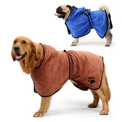 Albornoz toalla para perros XS-XL, microfibra súper absorbente