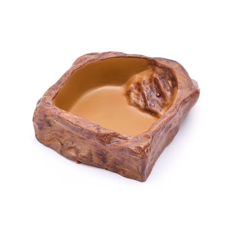 Cuenco de alimentación de anfibios, alimentador de Reptiles de resina, olla de agua, Tortuga, escorpión, lagarto, cangrejo, suministros de alimentación - imagen 3
