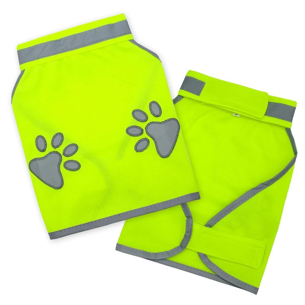 Chaleco reflectante para perros, ropa de alta visibilidad, chalecos de seguridad para perros pequeños y grandes, arnés para senderismo al aire libre, caminar con pata - imagen 3