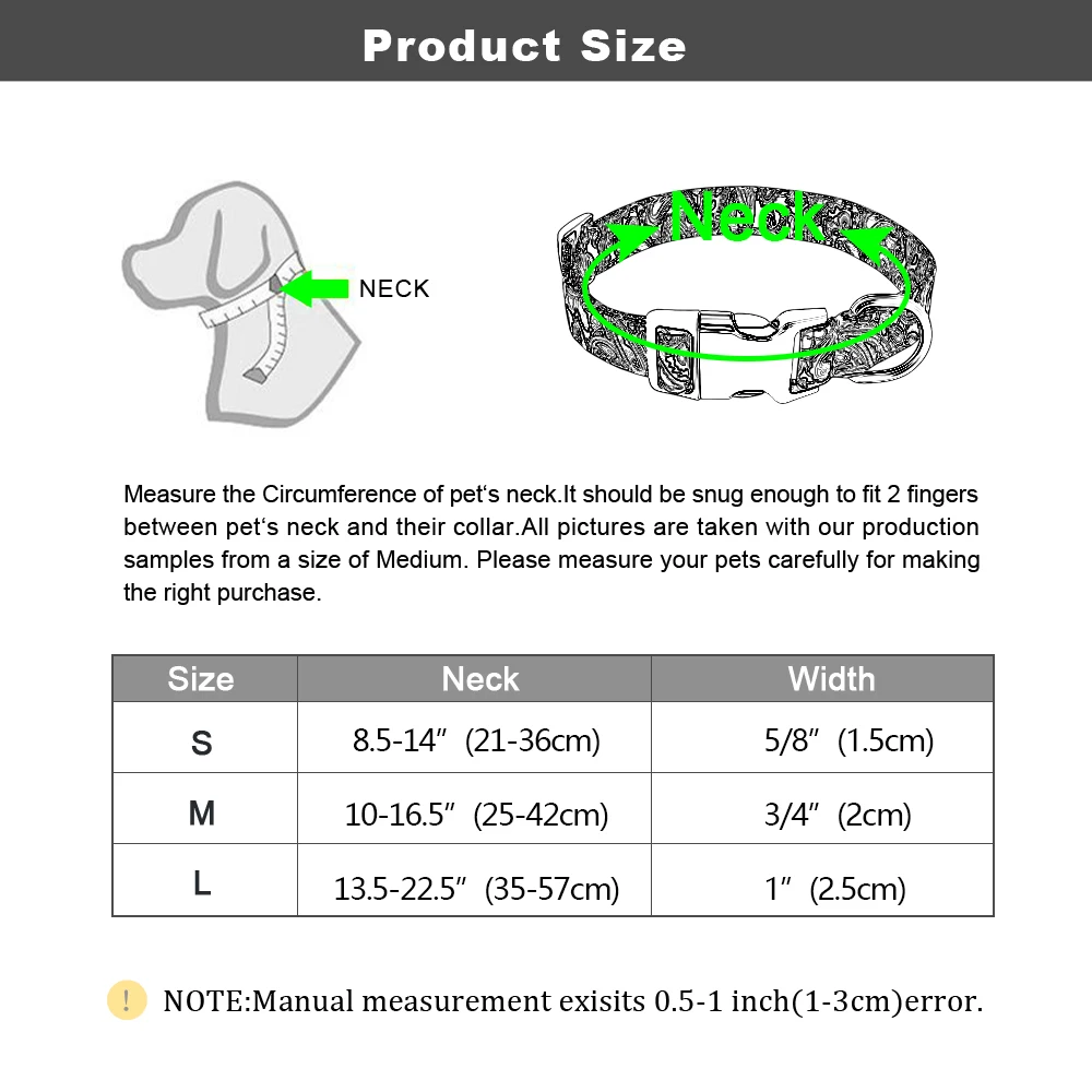 Collares grabados personalizados presentados como pack de varios colores