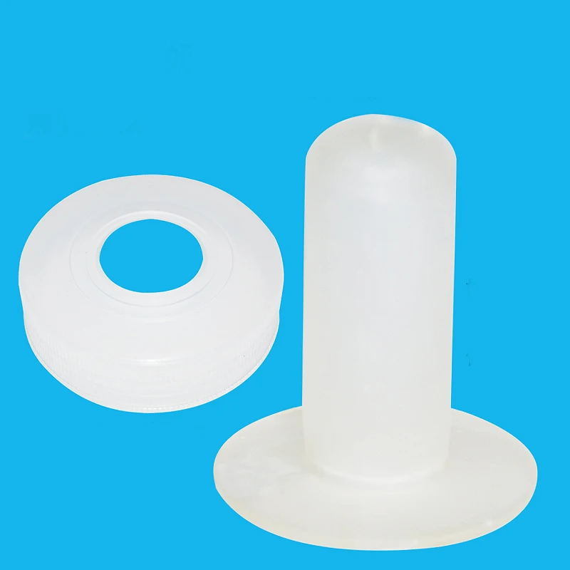 Botella Horizontal de plástico para alimentación de ganado, jarra de leche de vaca, becerro engrosado, dispositivo de alimentación, 2L - imagen 4