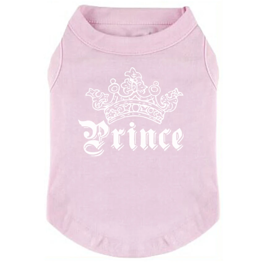 Príncipe impreso mascota cachorro ropa camisas camisetas ropa camisetas para verano para pequeño mediano grande - imagen 5
