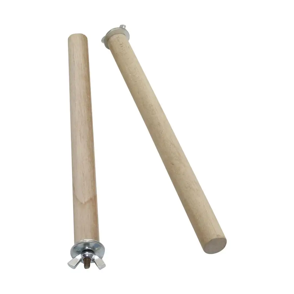 Soporte colgante de madera cruda para loros, perchas de ramas de periquito de juguete para jaula de pájaros, suministros para mascotas, 1 Uds. - imagen 4