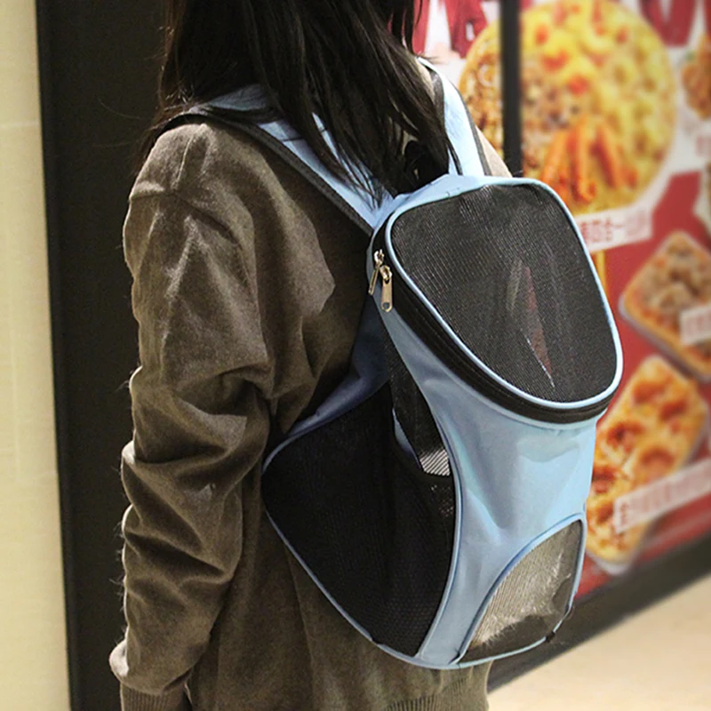 Mochila Perro Malla Verano - uso en gato