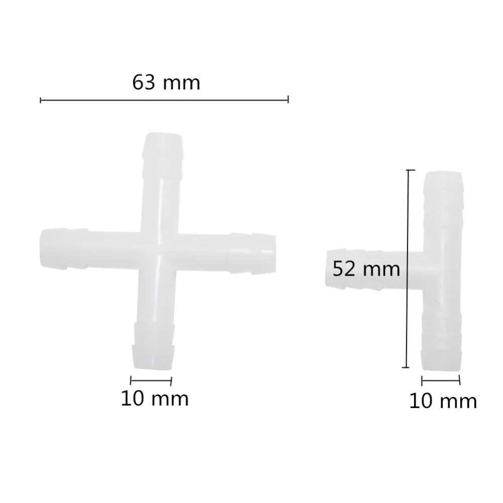 Conector de tubo de agua de 10mm para conejos, pollos, aves de corral, conexión de manguera para beber, herramienta para beber de animales, 100 Uds. - imagen 2