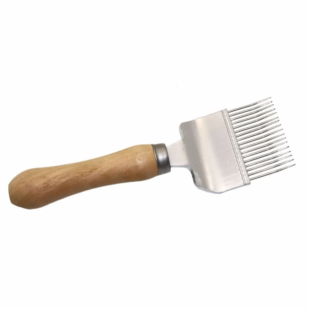 Herramientas de apicultura, tenedor para destapar miel de abeja, agujas de 17 Pines, rastrillo disperso, pala, elimina las impurezas de las colmenas, suministros de apicultura, 1 ud.