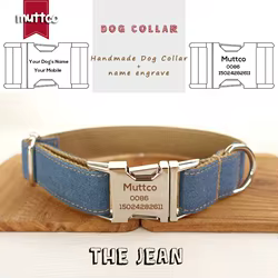 Collar y correa personalizado para perro – Artesano, 5 tamaños