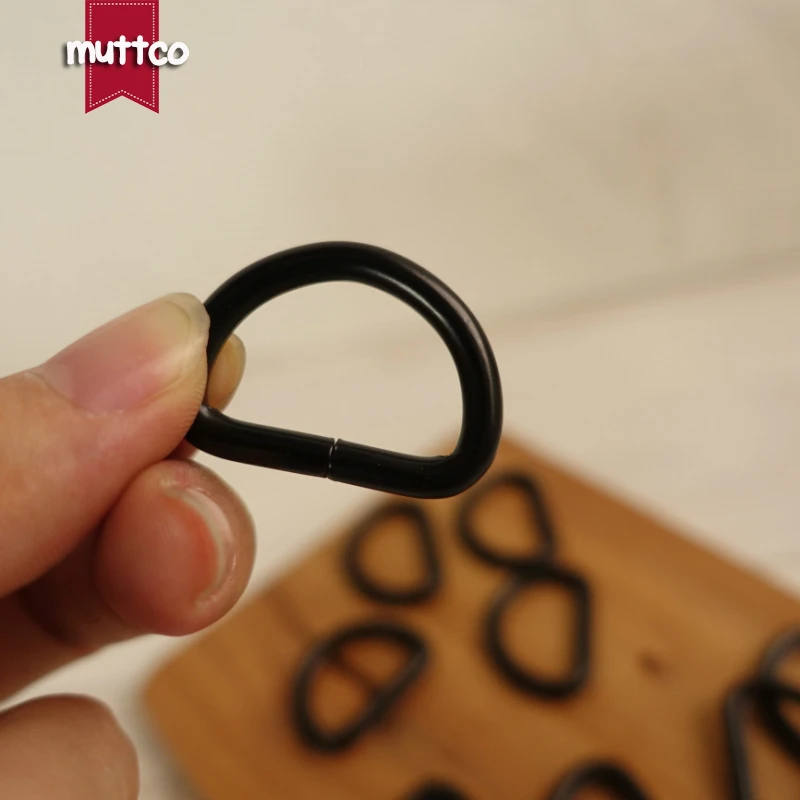 Hebilla de aleación de metal para Collar de perro, cierre de semiranillo en forma de D, color negro, 2,5 cm, DK-007 - imagen 5