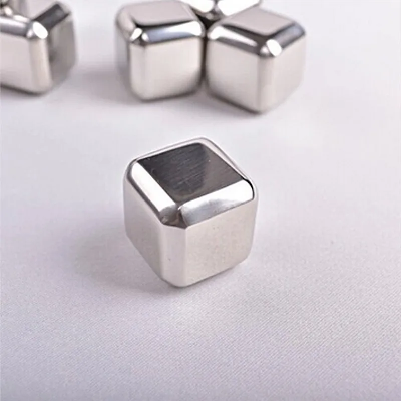 Piedras de whisky de acero inoxidable, cubos de hielo, piedra enfriadora de glaciar, suministros de KTV, piedras para whisky - imagen 3