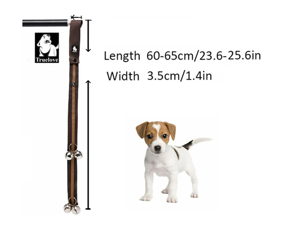 Truelove-timbre de entrenamiento para mascotas, calidad Premium, ajustable, orinal para cachorros, fácil de usar, todas las manijas de puerta, se adapta a todas las razas, TLT2871 - imagen 2