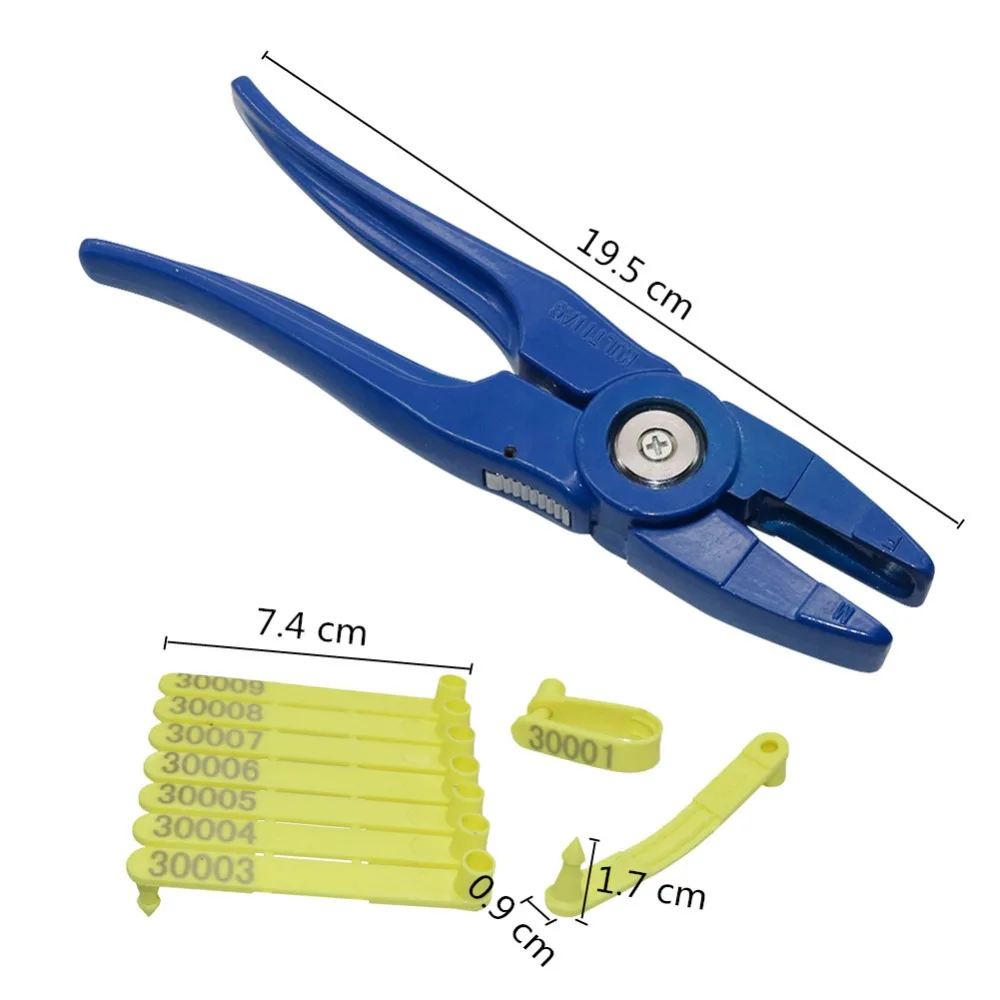 Alicates de etiqueta de oreja para animales, etiquetas de oreja para perros, conejos, ovejas, Material de nailon, etiqueta de oreja láser para ovejas - imagen 2