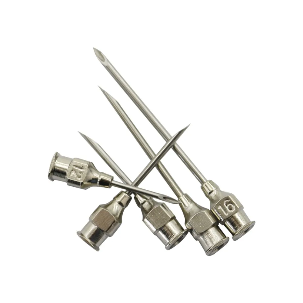 20 Uds aves de corral inyección animal Pinhead 304 acero inoxidable cerdo ovejas ganado pollo pato especial para jeringa Pinhead