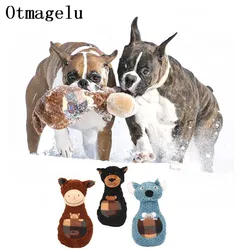 Juguete interactivo peluche suave para perros grandes con chirrido