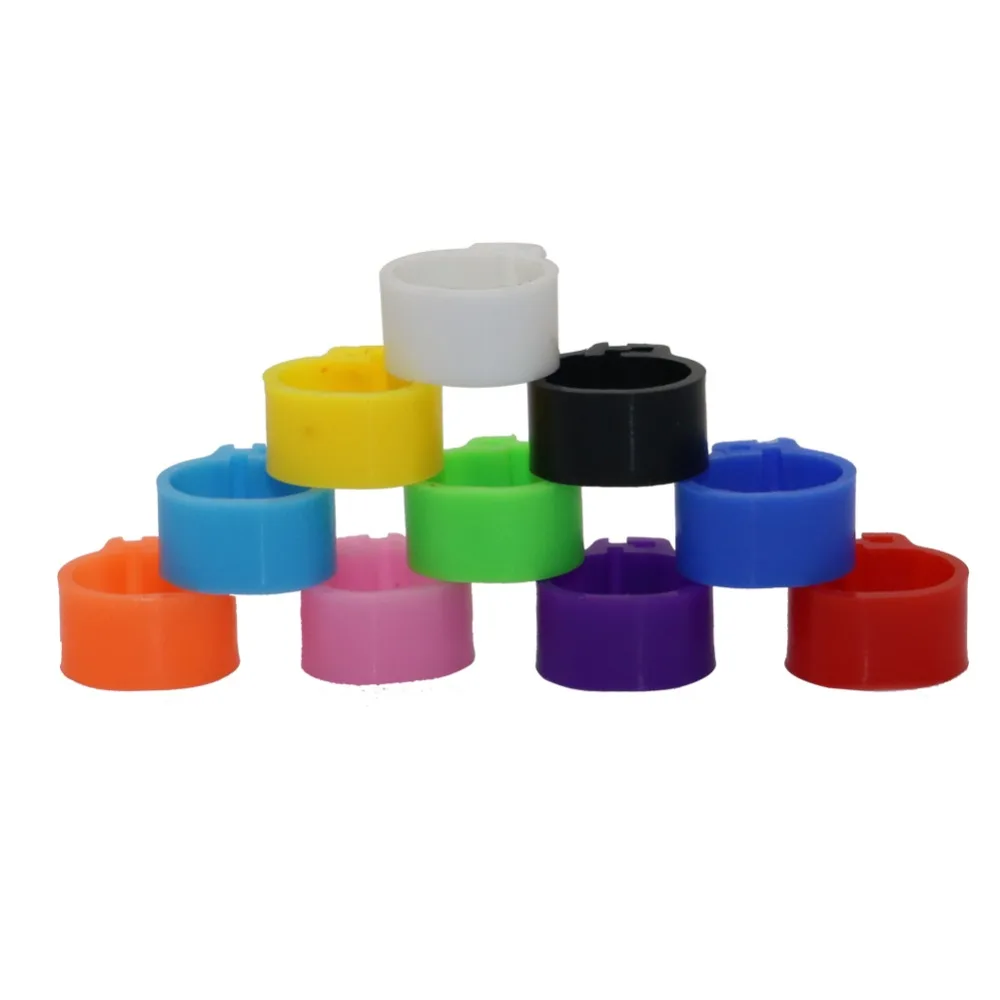 Anillos de palomas de 8mm/10mm, anillo de identificación de bayoneta, apertura de anillo de paloma, Anillo de pie de Paloma de Color, suministros de entrenamiento de Paloma, 1000 Uds. - imagen 3