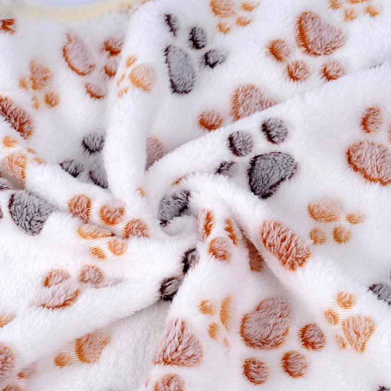 Mantas suaves multifunción con estampado de pata para perro, manta cálida de invierno para dormir, para cachorro y gato, 3 colores - imagen 5