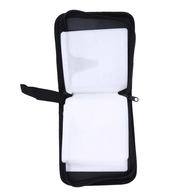 Caja de CD con patrón de mapa del mundo de viaje, bolsa de almacenamiento de DVD, estuche de transporte, funda organizadora, billetera de nailon para el hogar o el coche, paquete de CD - imagen 4