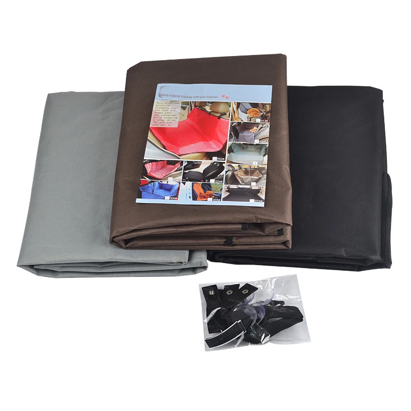 Estera impermeable para mascotas, portadores para perros, cubierta segura para forro de carga, Protector de viaje para coche lavable, funda para asiento trasero, bolsillos para barrera para mascotas SUV - imagen 4