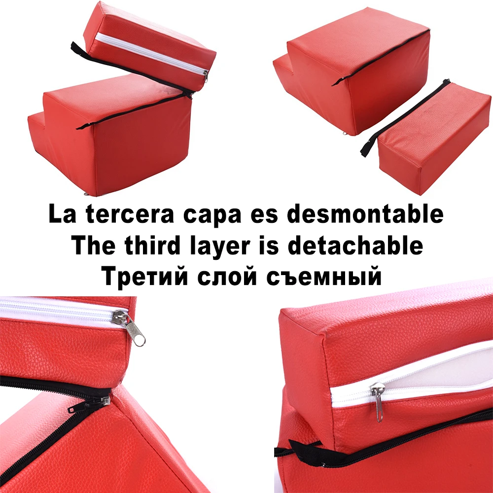 Cama antideslizante para perros pequeños y gatos, cubierta extraíble, productos para mascotas, Pug, 3 escalones - imagen 4