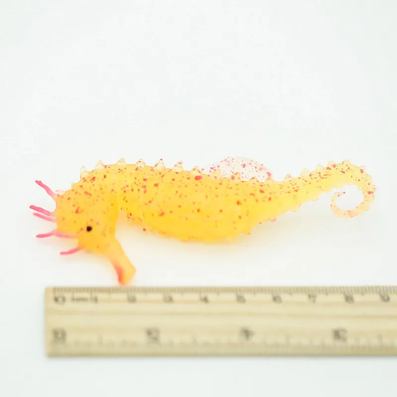 Simulación de peces de mar, decoración de pecera fluorescente de silicona, suspensión Artificial, adornos de peces de acuario noctilucentes - imagen 3